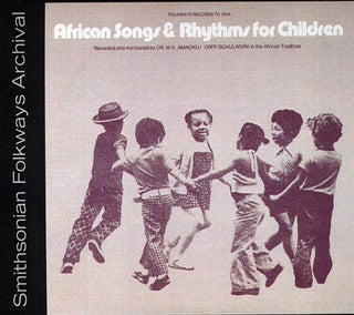 the album cover for African Songs & Rhythms For Children-Recorded & An - African Songs & Rhythms / Various