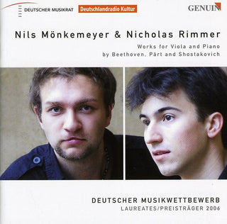 the album cover for Nils Monkemeyer - Works for Viola & Piano