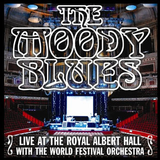 the album cover for The Moody Blues - Live At The Royal Albert Hall With The World Festival Orchestra