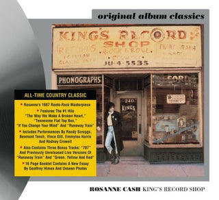 the album cover for Rosanne Cash - Kings Record Shope