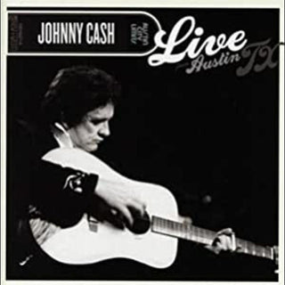 the album cover for Johnny Cash - Live from Austin TX