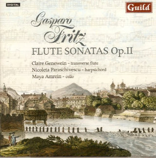the album cover for Claire Genewein - Music for Flute By Gasparo Fritz (1716-1783)