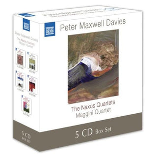 the album cover for P.M. DAVIES - Naxos Quartets