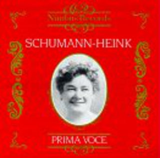 the album cover for ERNESTINE SCHUMANN-HEINK - Prima Voce