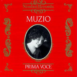 the album cover for Muzio - Operatic Arias