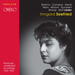 the album cover for Cornelius / Seefried - Lieder