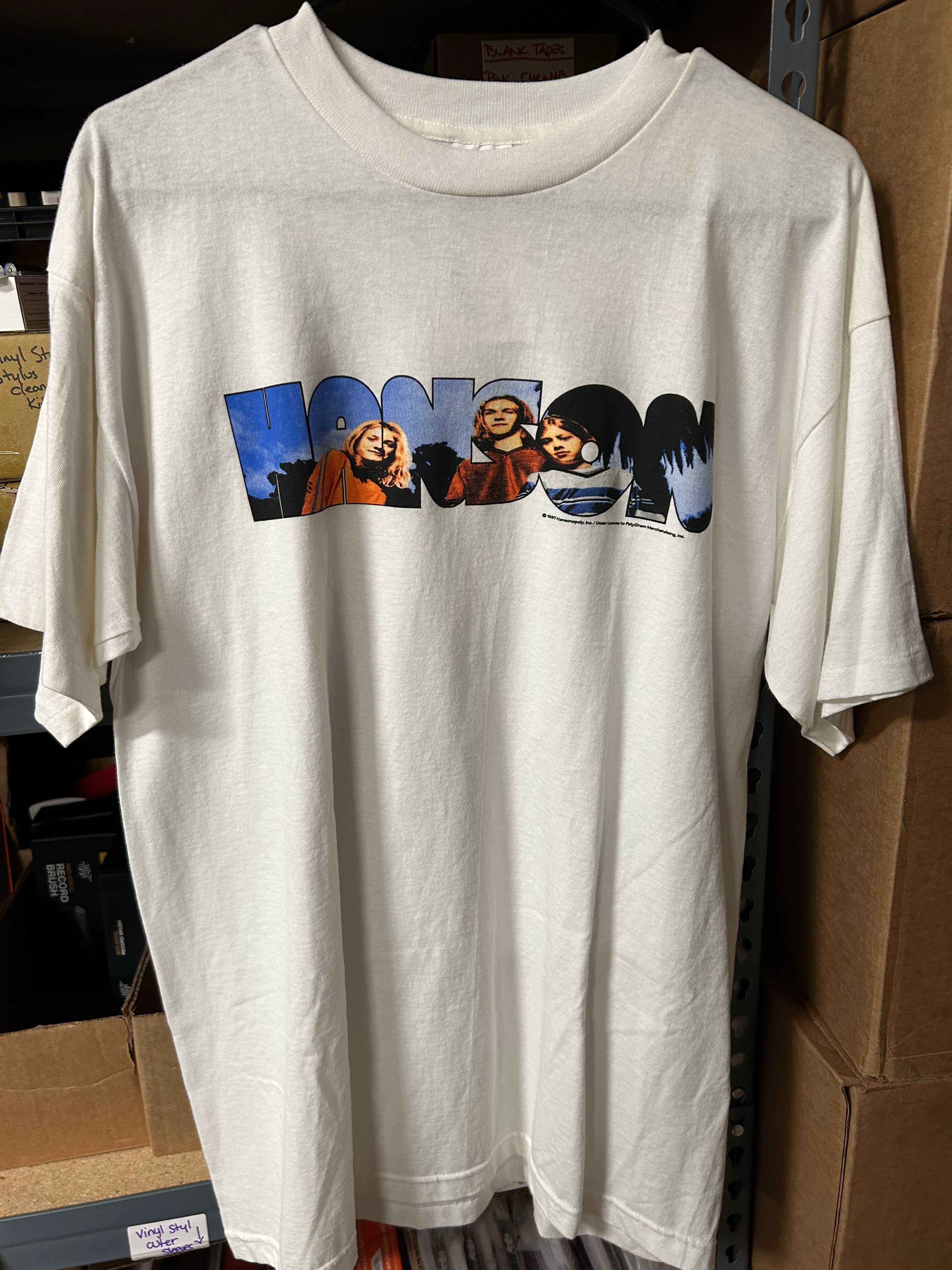 Hanson 1997 Group Shot T-Shirt, White, L