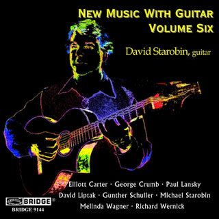 the album cover for George Crumb - New Music with Guitar 6