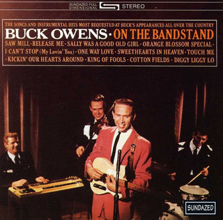 the album cover for Buck Owens - On the Bandstand