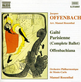 the album cover for J Offenbach - Gaite Parisienne / Offenbachiana
