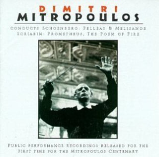 the album cover for Mitropoulos - Mitropoulos Conducts Schoenber