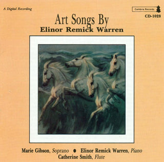the album cover for Marie Gibson - Art Songs