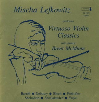 the album cover for MISCHA LEFKOWITZ - Works for Violin & Piano