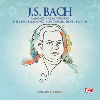 the album cover for J Bach S - Canonic Variations on Christmas Song