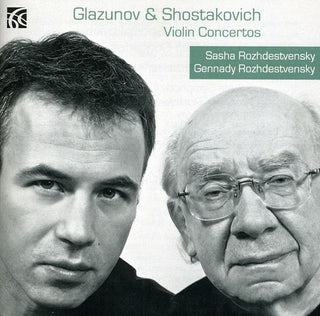 the album cover for Sasha Rozhdestvensky - Violin Concertos