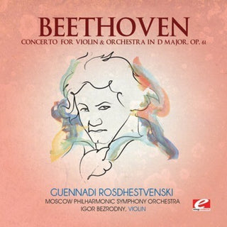 the album cover for Beethoven - Concerto for Violin & Orchestra D Major