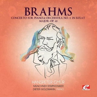 the album cover for Brahms - Concerto Piano Orchestra 2 in B-Flat Major