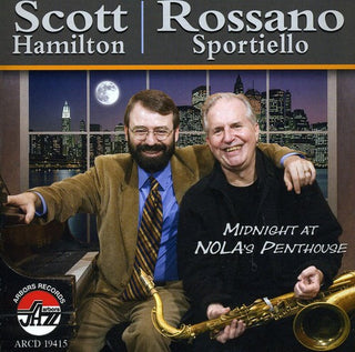 the album cover for Scott Hamilton /Sportiello - Midnight at Nola's Penthouse