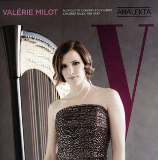 the album cover for ValÃ©rie Milot - V: Chamber Music for Harp