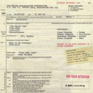 the album cover for Diagram Brothers - The Peel Sessions
