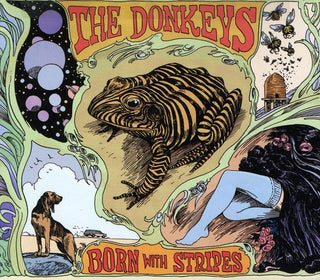 the album cover for The Donkeys - Born with Stripes