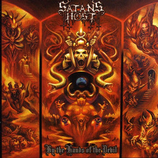 the album cover for Satan's Host - By the Hands of the Devil