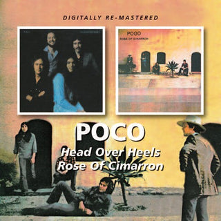 the album cover for Poco - Head Over Heels/Rose Of Cimarron [Import]