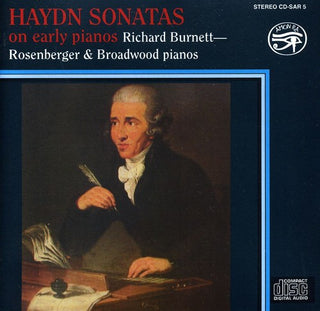 the album cover for Richard Burnett - Sonatas on Early Pianos