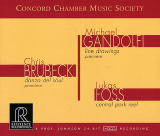 the album cover for Concord Chamber Music Society - Brubeck-Gandolfi-Foss