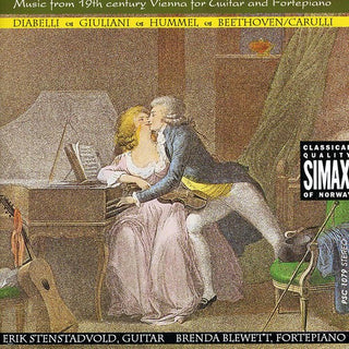 the album cover for Erik Stenstadvold - Music from 19th Century Vienna Guitar & Fortepiano
