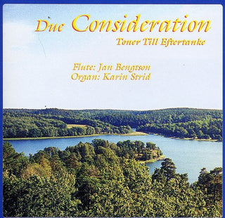 the album cover for Karin Strid - Due Consideration / Toner Till Eftertanke
