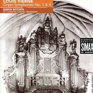 the album cover for BjÃ¸rn Boysen - Organ Symphonies Nos 1 & 4