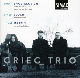 the album cover for Grieg Trio - Piano Trios 8 & 67 / 3 Nocturnes / Irish Folktunes