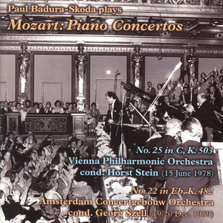 the album cover for PAUL BADURA-SKODA - Paul Badura-Skokoda Plays Mozart Piano Concertos
