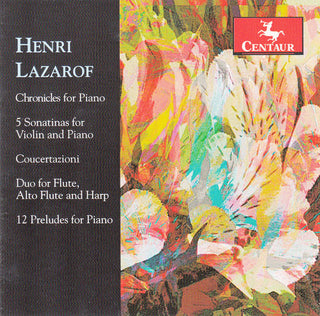 the album cover for Lazarof / Ohlsson / Edinger / Hellwig / Beaufills - Henri Lazarof