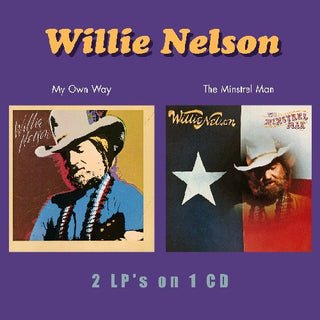 the album cover for Willie Nelson - My Own Way/The Minstrel Man
