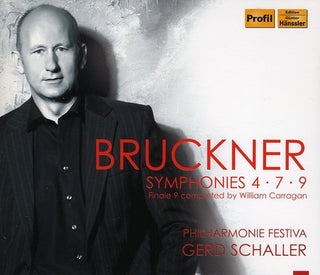 the album cover for Gerd Schaller - Symphonies 4 &7 & 9