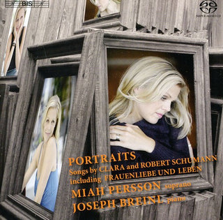 the album cover for Miah Persson - Portraits: Songs By Clara & Robert Schumann
