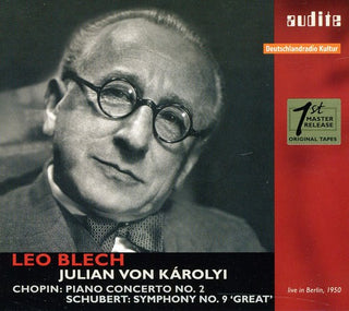 the album cover for Julian von KÃ¡rolyi, RIAS-Symphonie-Orchester & Leo Blech - Piano Concerto No 2 & Symphony No 9 the Great