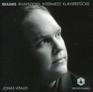 the album cover for Jonas Vitaud - Rhapsodies & Intermezzi & Klavierstucke