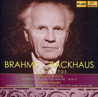 the album cover for WILHELM BACKHAUS - Concertos