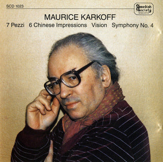 the album cover for Maurice Karkoff - Symphony No 4 7 PCS for Orch