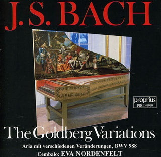 the album cover for J Bach S / Nordenfelt - Goldberg Variations