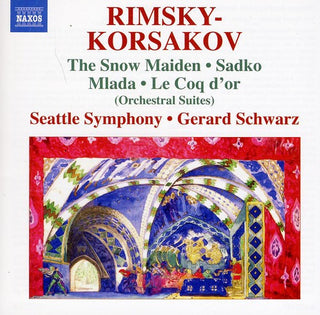the album cover for Gerard Schwarz - Orchestral Suites: Snow Maiden