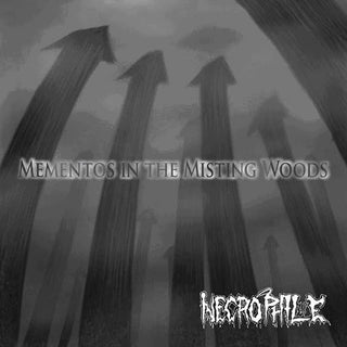 the album cover for Necrophile - Mementos in the Misting Woods