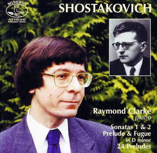 the album cover for Raymond Clarke - 24 Preludes Op 34 / Piano Sonato 1 Op 12
