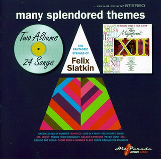 the album cover for Felix Slatkin - Many Splendored Themes
