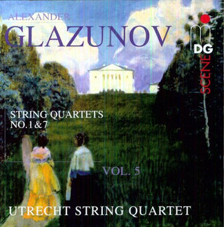 the album cover for Glazunov / Utrecht String Quartet - String Quartets 5