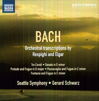 the album cover for Gerard Schwarz - Orchestral Transcriptions By Respighi & Elgar