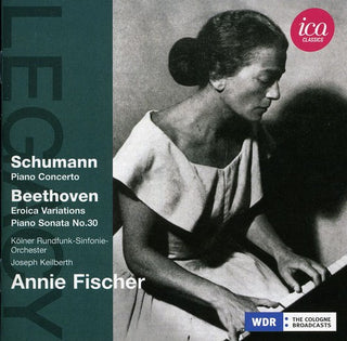 the album cover for Annie Fischer - Legacy: Annie Fischer Plays Schumann & Beethoven